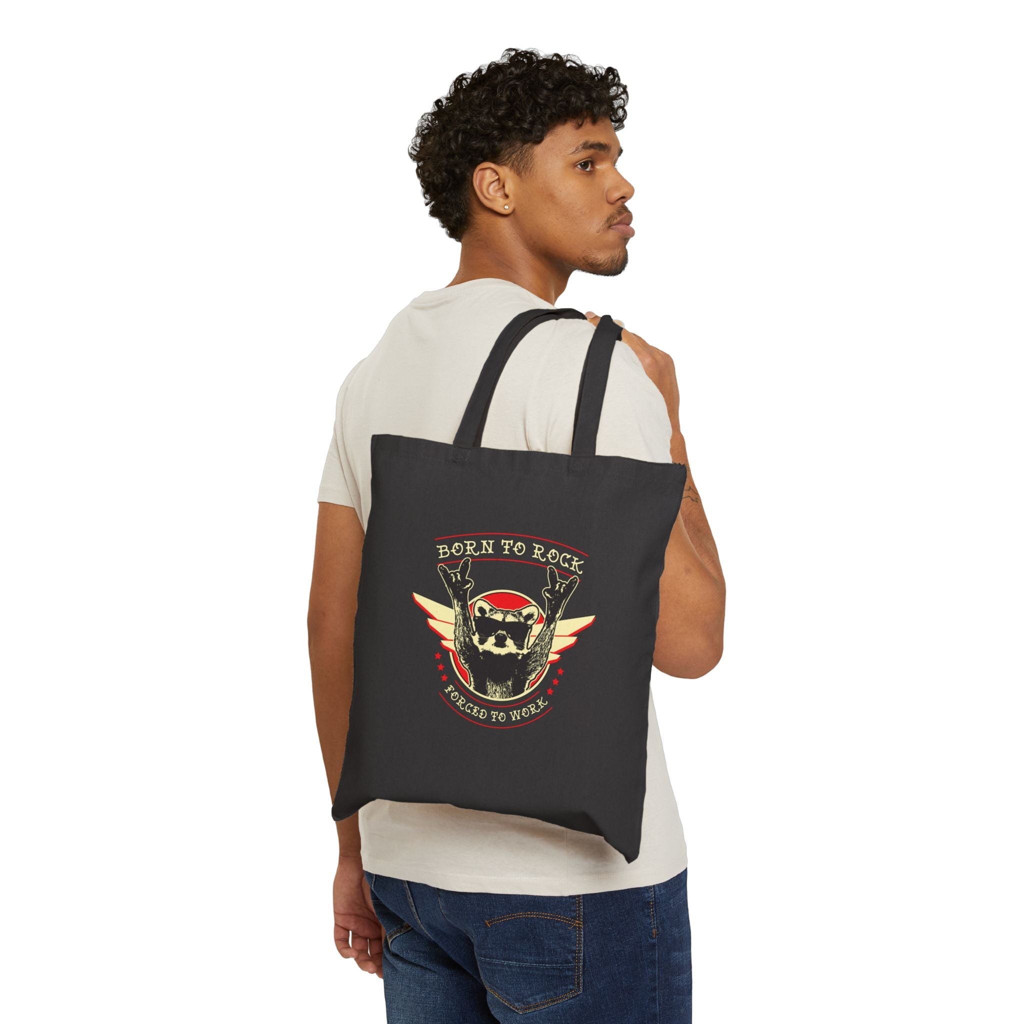 Born to Rock, Forced to Work Tote Bag
